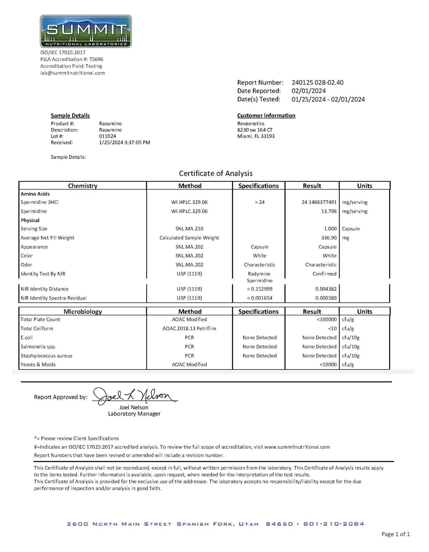 RevGenetics Rapymine - Spermidine Supplement for Autophagy and Anti-Aging: - 25mg Dose, GMP-Certified Quality 240125_028-02_RevGenetics_LLC_Rapymine_Rapymine_011024 Member Products,All Products