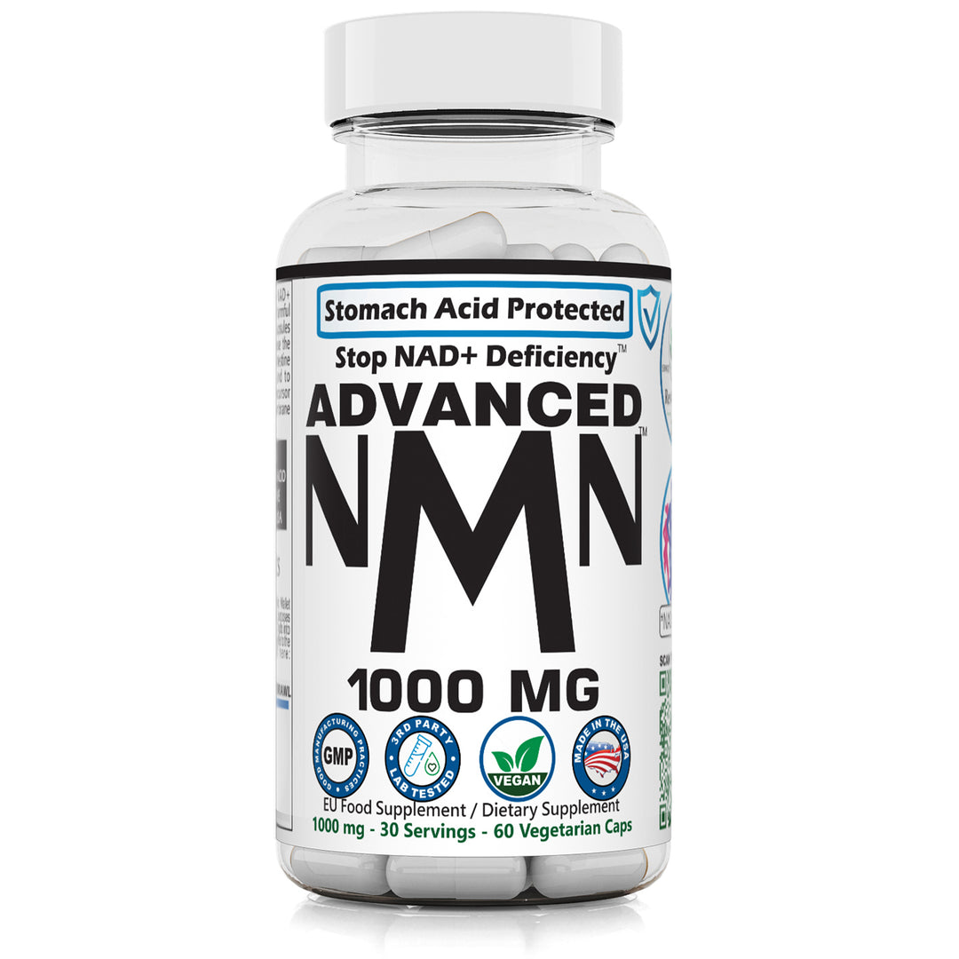 RevGenetics Advanced NMN 1000: Nicotinamide Mononucleotide Advanced_NMN_1000_nicotinamide_mononucleotide_slc12a8_transporter_nmn_50_off_NAD_Supplement_Booster_one_bottle Member Products,All Products