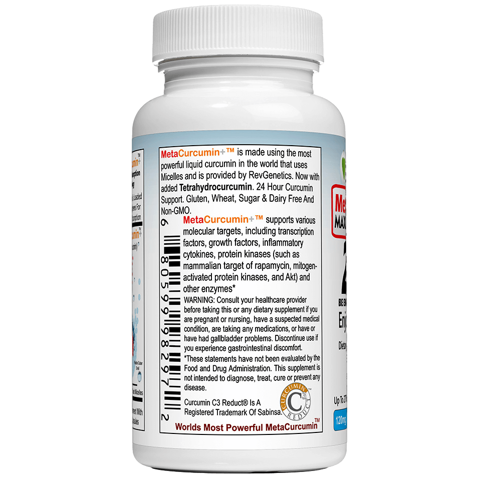 MetaCurcumin 277x Liquid Micelle Curcumin Capsules