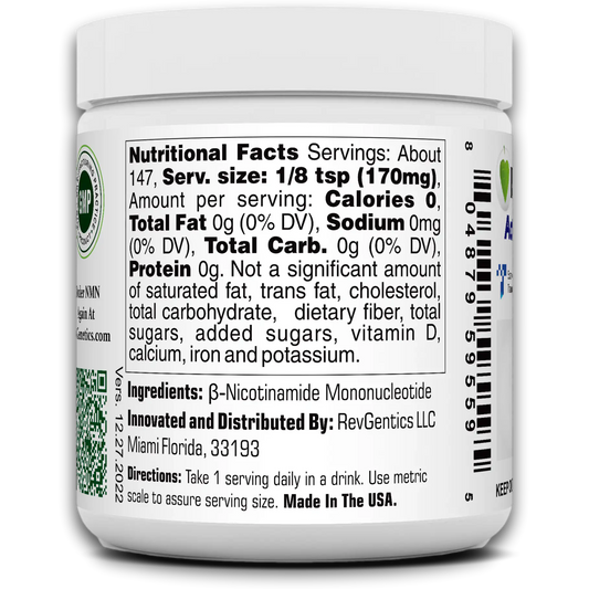 Advanced NMN sublingual powder, NAD+ precursor 25g