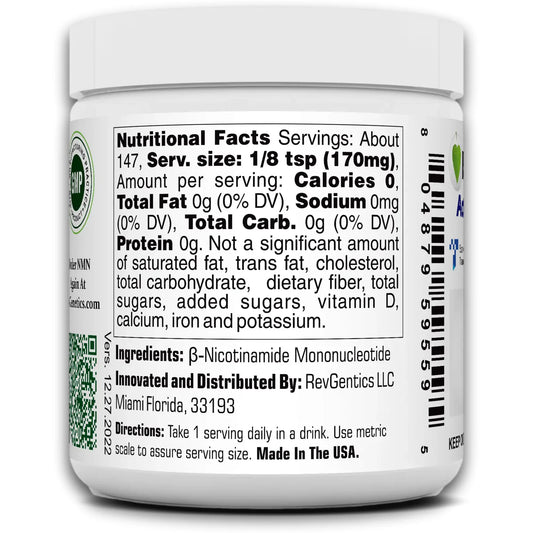 Advanced NMN sublingual powder, NAD+ precursor 25g