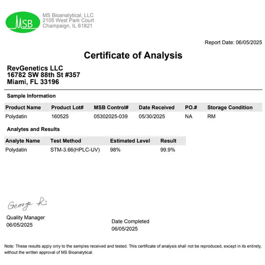 RevGenetics M98 Resveratrol Complete: Better Than Super Micronized Piceid_Resveratrol_-_Polydatin_-_trans-resveratrol_3-o-glucoside Member Products,All Products