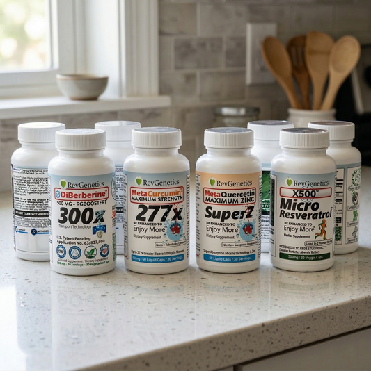 RevGenetics RevGenetics Ultimate 4-Compound Longevity Protocol RevGenetics_4_bottle_longevity_pack Member Products,All Products