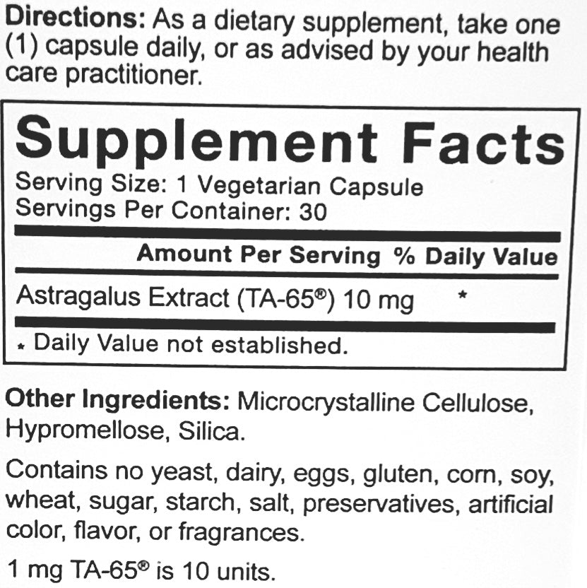 TA Sciences TA-65: 10 mg Telomerase Activator - Ships (1st & 15) Screenshot_20230608120500 Member Products,All Products
