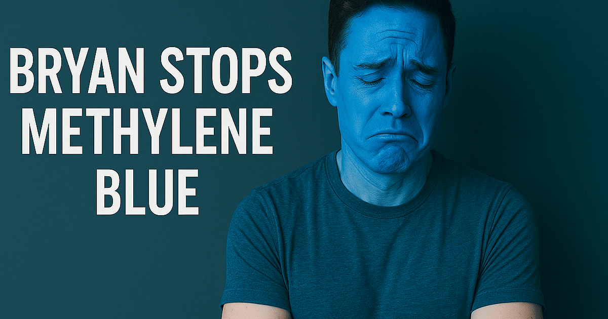 Bryan Johnson Stops Methylene Blue and Rapamycin: What Both Experiments Reveal About Biohacking