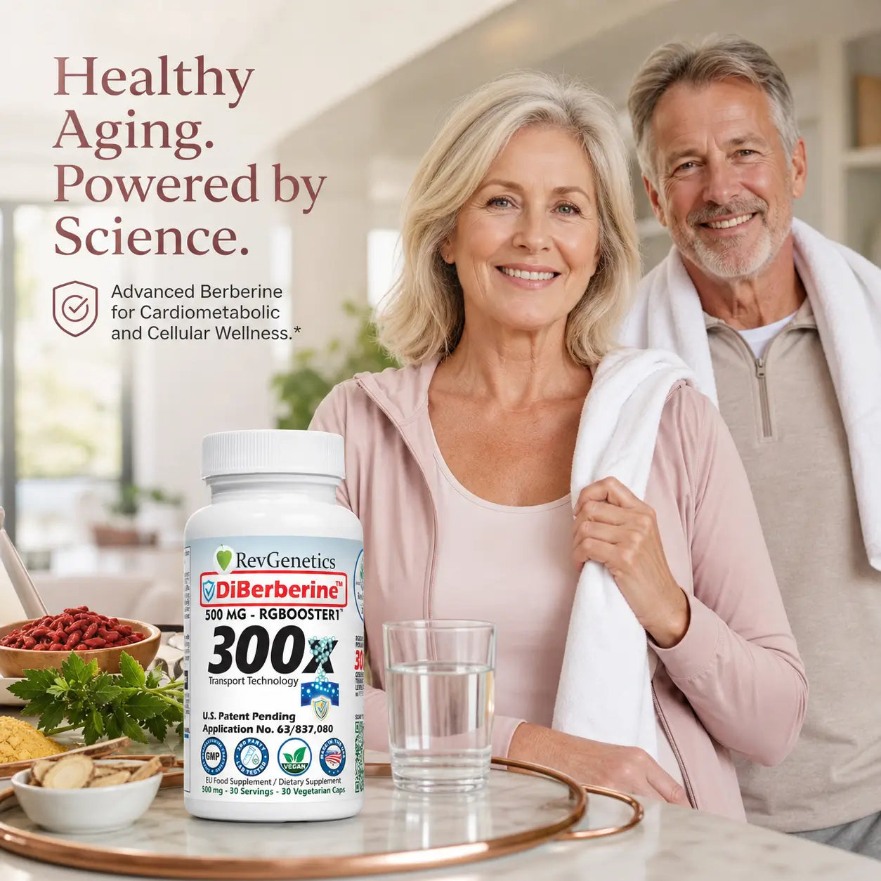 RevGenetics DiBerberine 300x: Dihydro Berberine Enteric + 300x Patent Pending Booster DiBerberinerealwomen4 Member Products,All Products