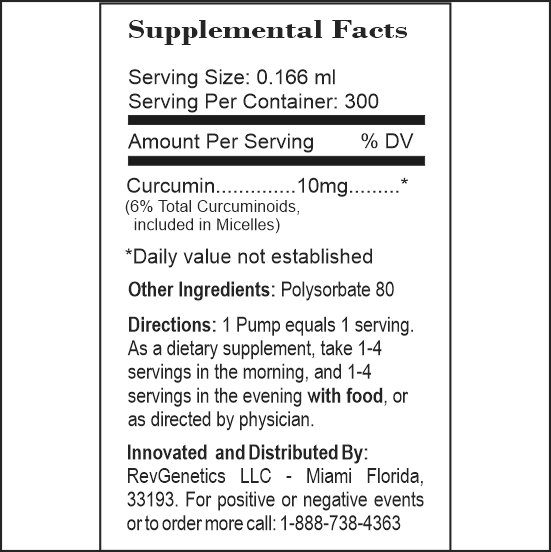 MetaCurcumin Pump, Liquid Super Curcumin MetaCurcumin-pump-ingredients