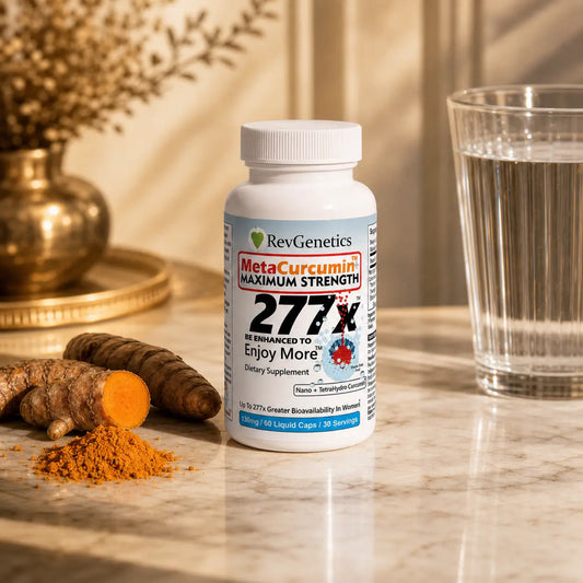 RevGenetics MetaCurcumin 277x: 10x SIRT6 Boost, No Pepper MetaCurcumin_Life_5 Member Products,All Products