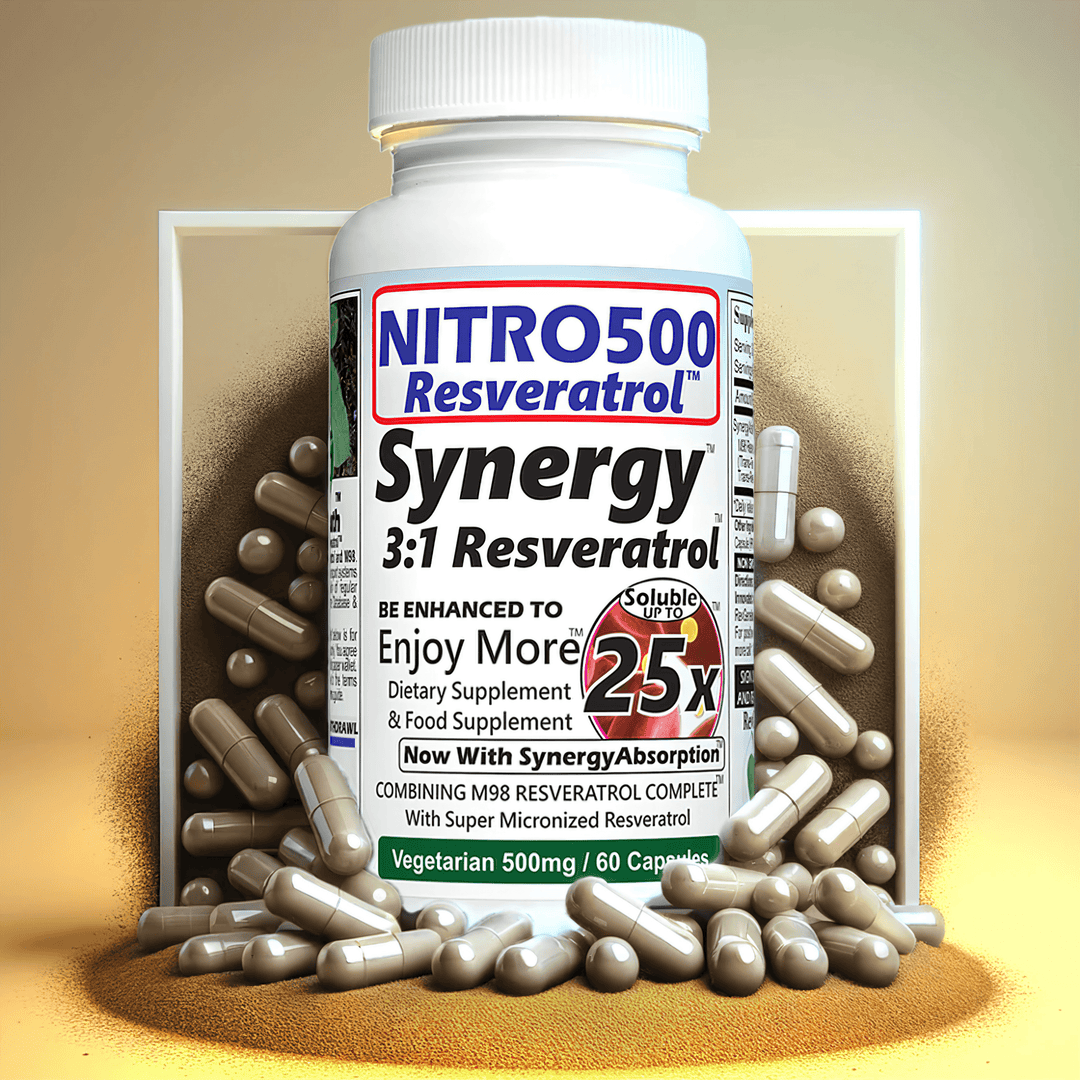 NEW Nitro 500 Synergy Resveratrol With Up To 25x Solubility Nitro500-front
