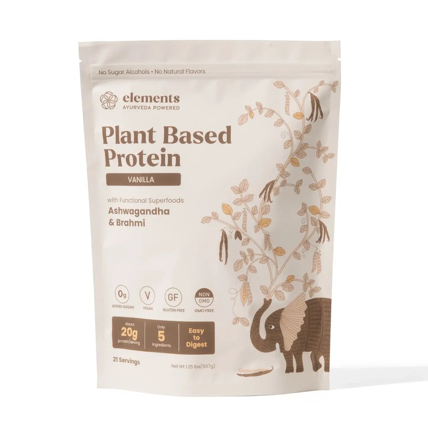 Elements Truffles Plant Based Protein Powder: Vanilla (21 Servings) ProteinPowder1 Protein