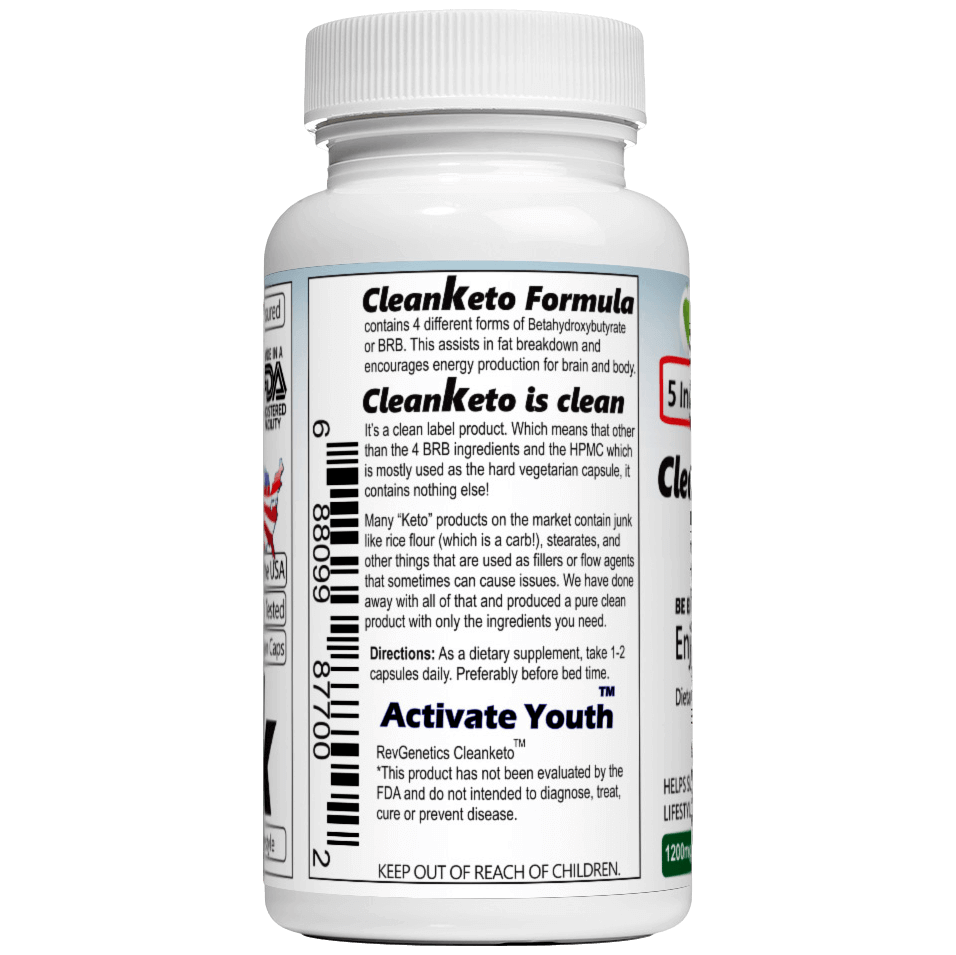 RevGenetics CleanKeto: 4 Types Of Beta-Hydroxybutyrate And No Junk Keto-lBest-sw Discontinued