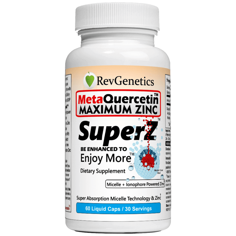 MetaQuercetin SuperZ quercetin zinc ionophore supplement with nano micelle technology
