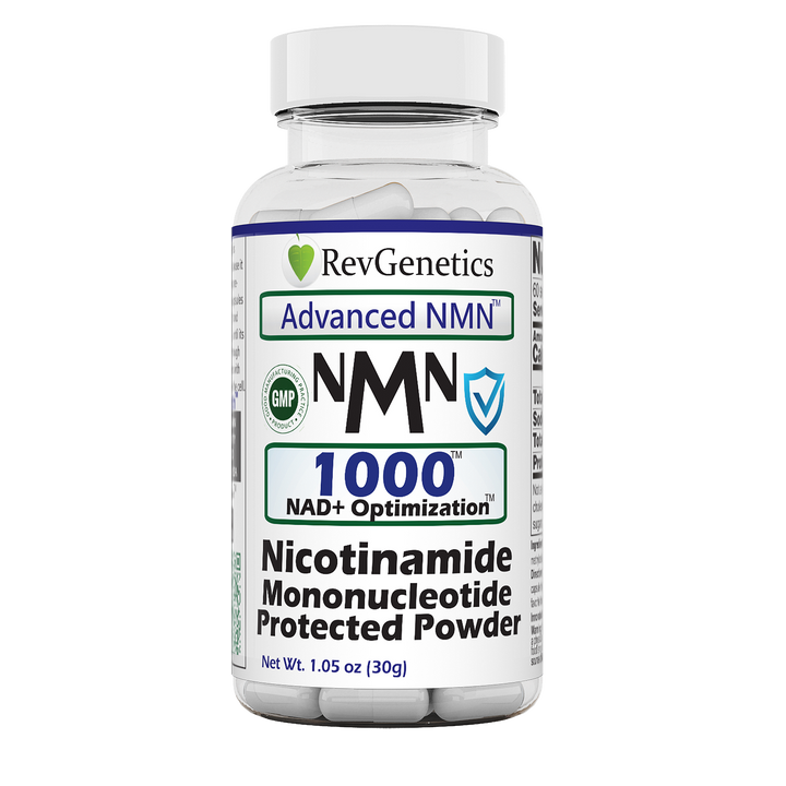 Advanced NMN 1000 mg: 60 500mg Capsules NMN-1000-Protected-Front