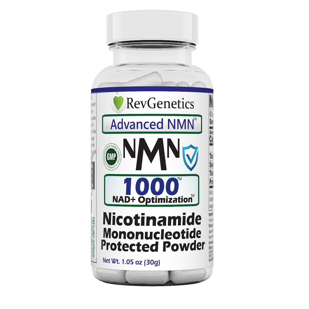 Advanced NMN 1000 mg: 60 500mg Capsules NMN-1000-Protected-Front