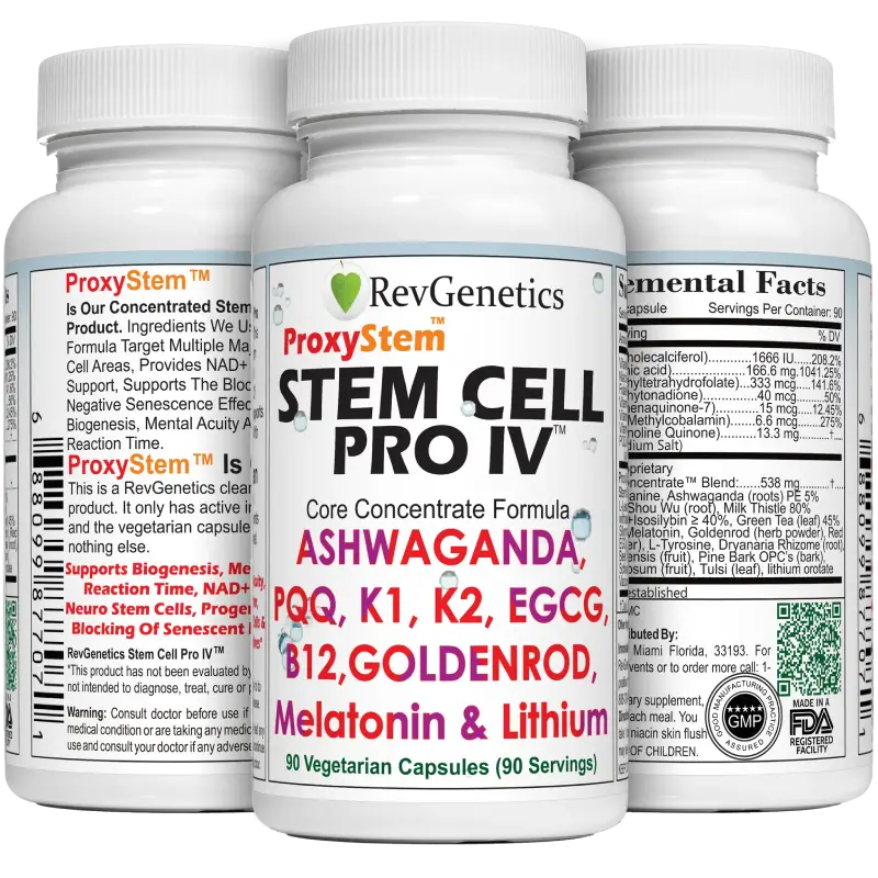 RevGenetics StemCellPro IV™ ProxyStem Core Formula With PQQ StemCellProIV-Group_1024x1024_2x-opt Member Products,All Products