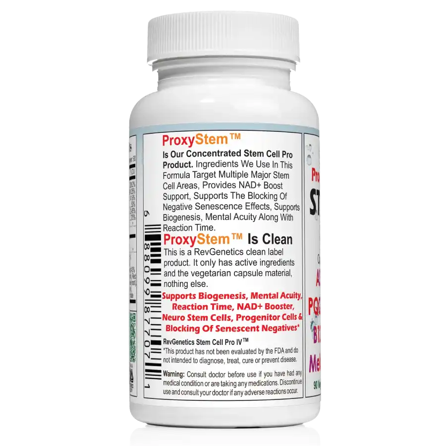 RevGenetics StemCellPro IV™ ProxyStem Core Formula With PQQ StemCellProIV-Left_1024x1024_2x-opt Member Products,All Products