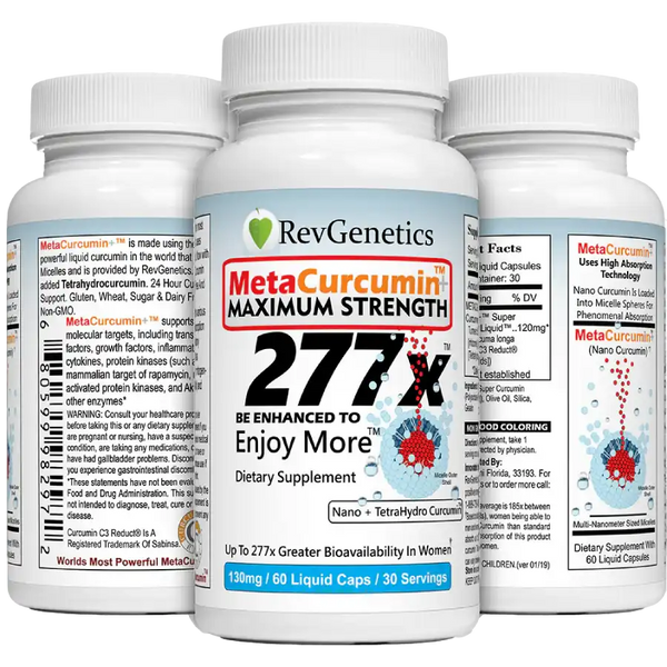 277x of MetaCurcumin Liquid Curcumin Supplement - Nano Super Curcumin Supplement - Better Than 500mg Micronized for Anti-Aging By RevGenetics image 2