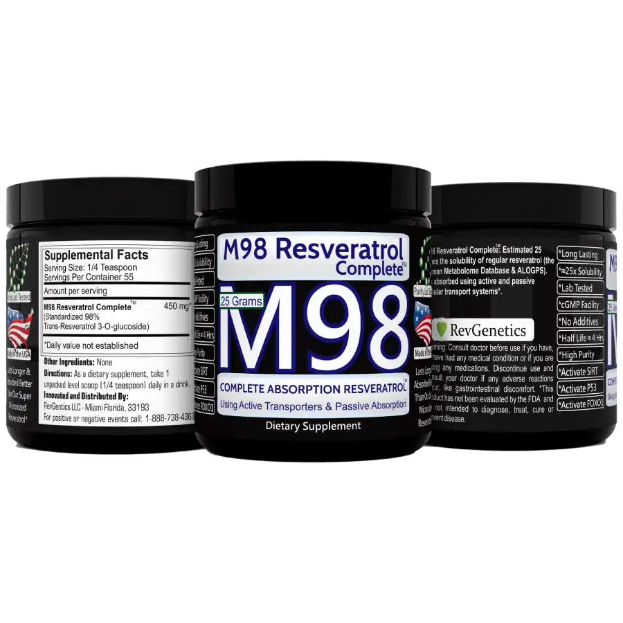 RevGenetics M98 Resveratrol Complete: Better Than Super Micronized m-98-groupx_1024x1024_2x-opt Member Products,All Products