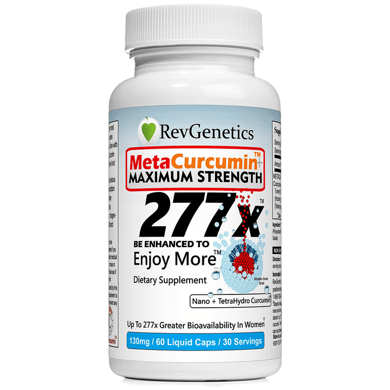 MetaCurcumin nano super curcumin supplement with 277x enhanced bioavailability